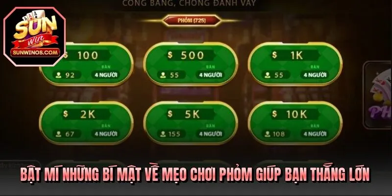 Bật mí những bí mật về mẹo chơi phỏm giúp bạn thắng lớn